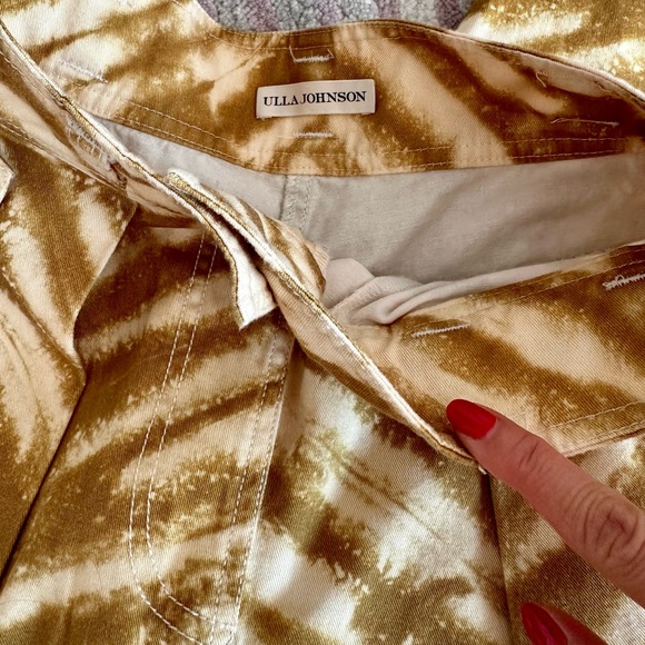 Ulla Johnson baggy print denim jeans size 25 - Picture 3 of 3